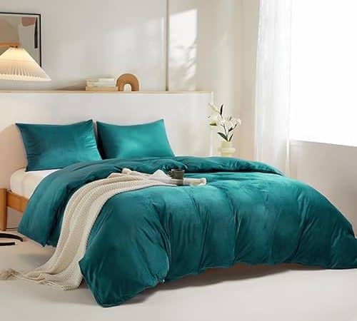 Delynvan Velvet Duvet Cover Set Queen: A Luxurious and Cozy Addition to Your Bedroom