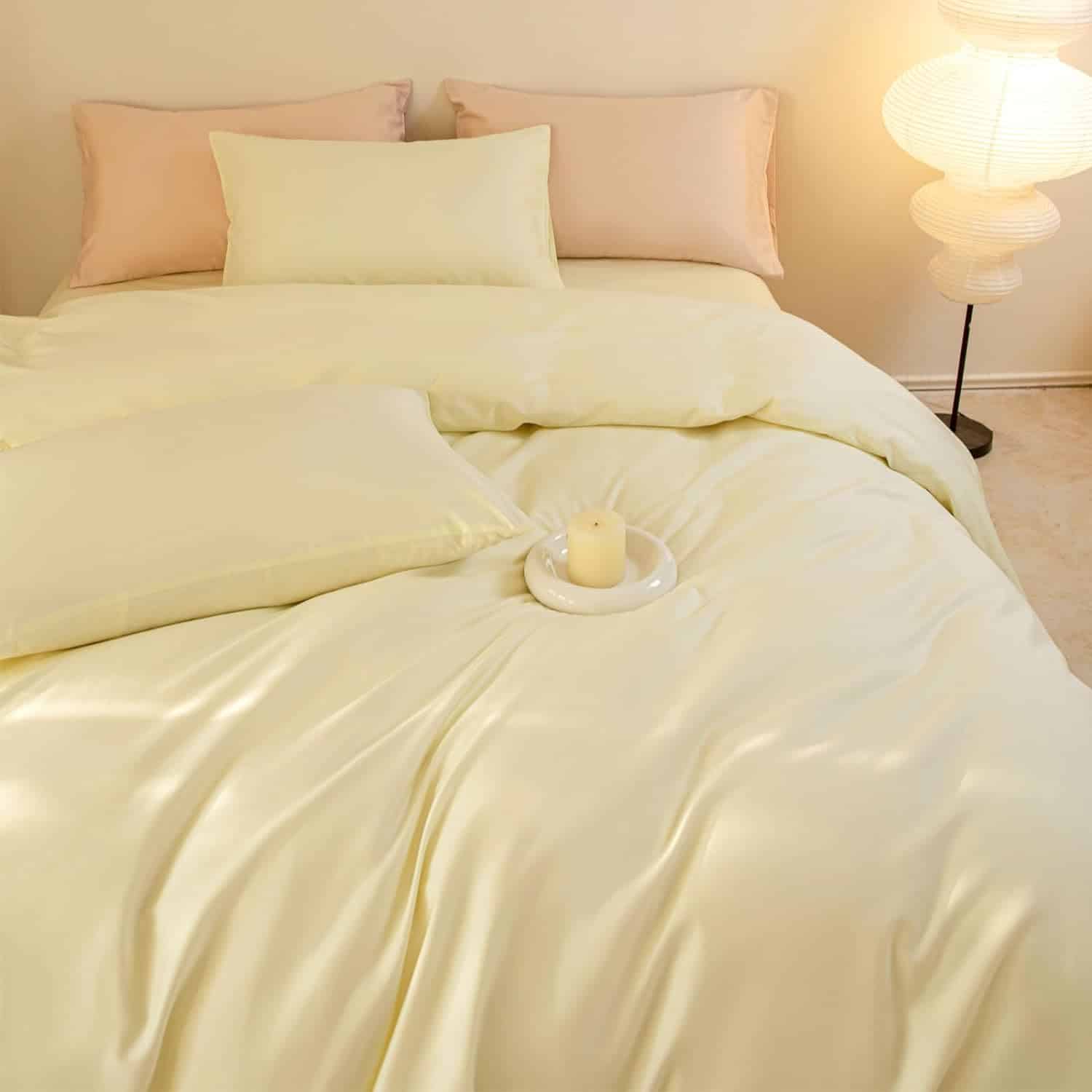 Experience Ultimate Comfort with the BIYOZER Duvet Cover Queen 100% Long Staple Cotton Set