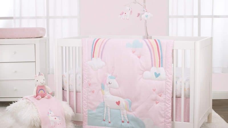 Little Love by NoJo Rainbow Unicorn Pink 3 Piece Crib Bedding Set – A Magical and Whimsical Review