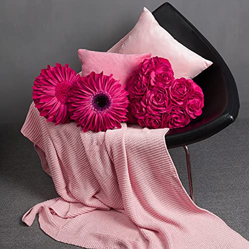 JWH 3D Flower Velvet Throw Pillow Cover: Aesthetic Heart Accent Pillow Cases Review