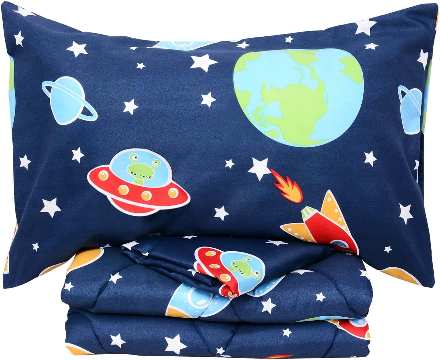 Cloele 3 Piece Toddler Bedding Set - The Perfect Space-Themed Bedding for Your Little Astronaut