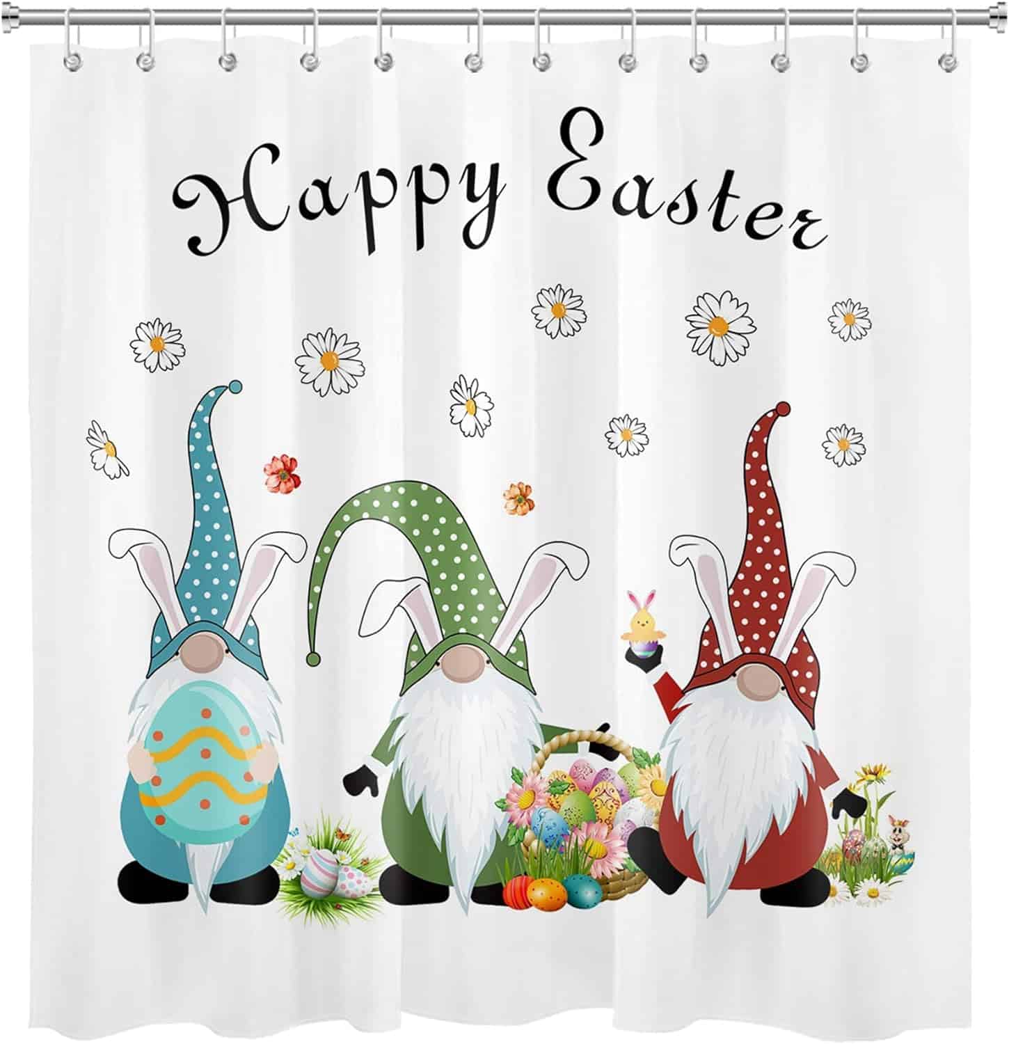 LB Spring Easter Shower Curtain: A Delightful Addition to Your Bathroom