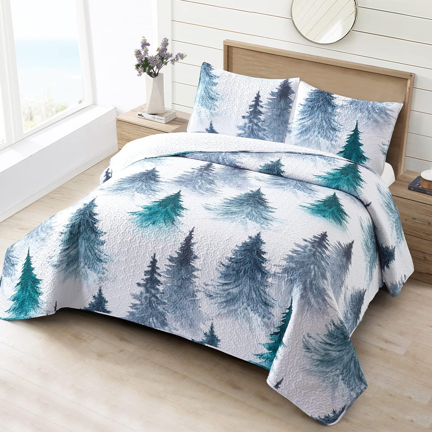 NIUDÉCOR HOME Christmas Quilt Set Queen Size: A Festive and Comfortable Addition to Your Bedroom Decor