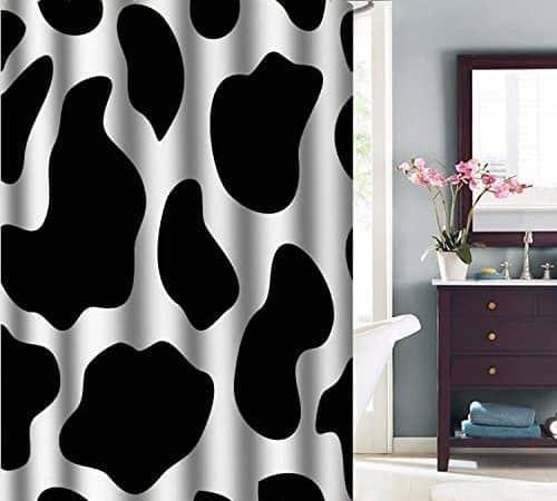 VVA Cow Print Shower Curtain: Add Style and Personality to Your Bathroom